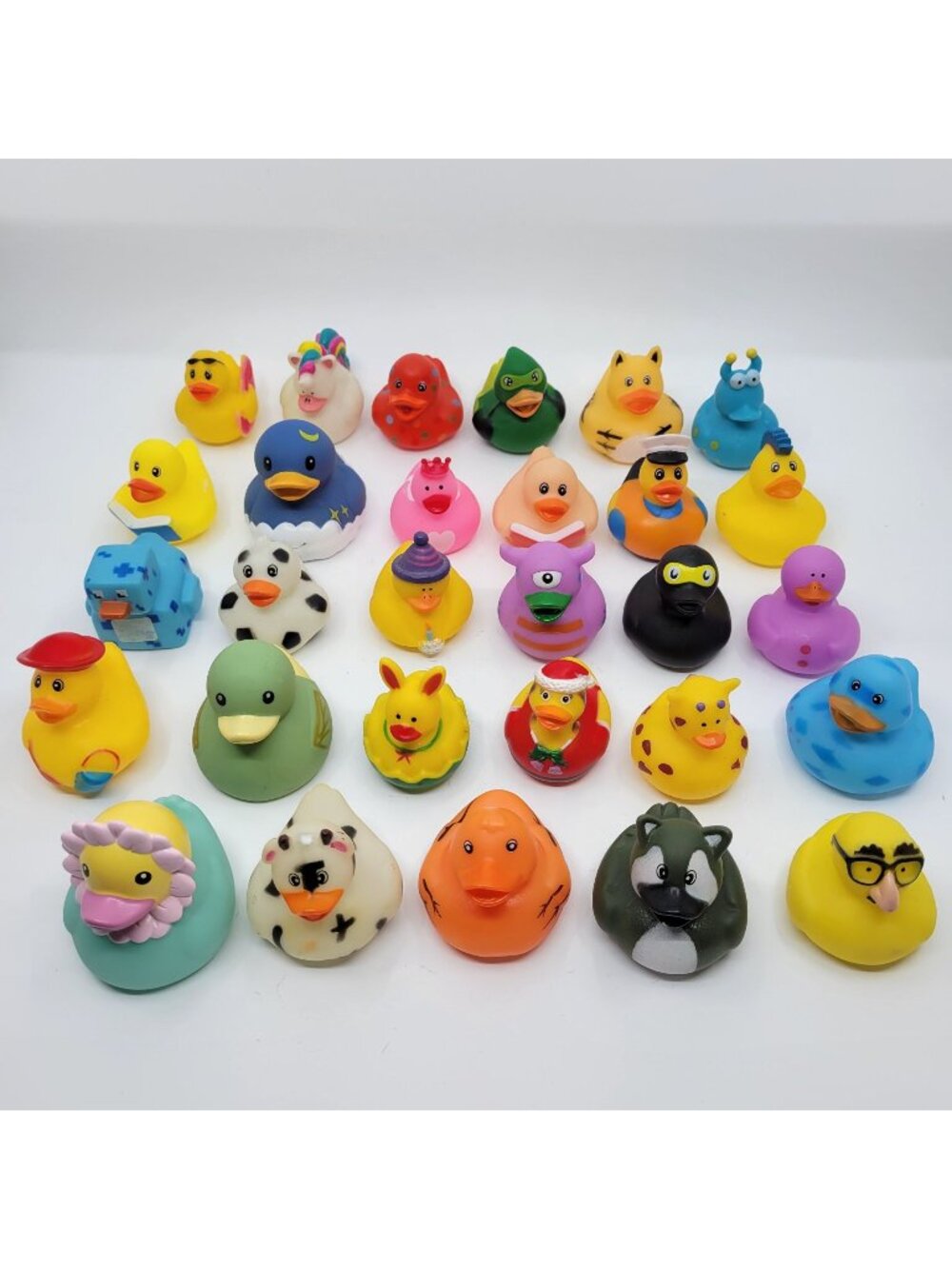 Rubber Duck Lot of 29 Collectible Bath Toys Jeep - Silly Weird Unique Mixed Lot